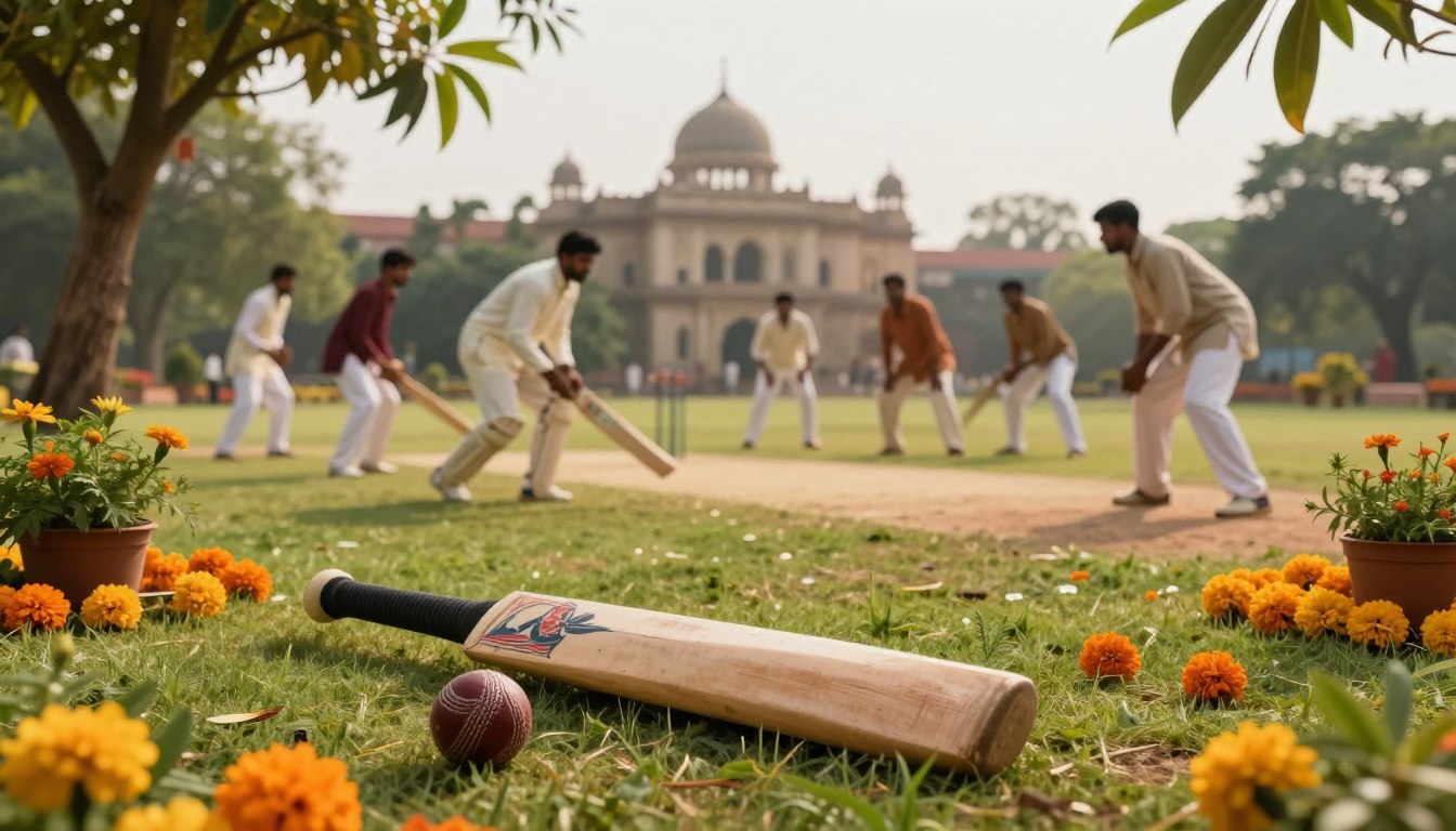 Where did the game of cricket originate in India?