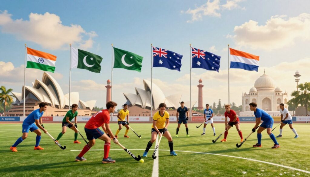 what countries is field hockey the most popular ?